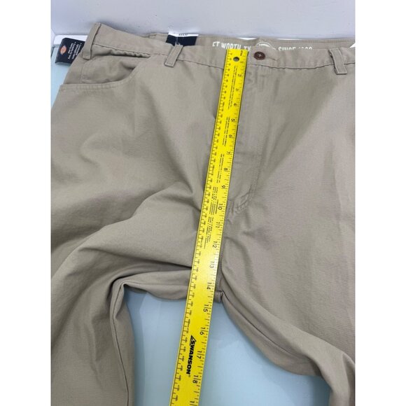 Dickies Carpenter Pants Duck Jeans Men 44X30 Relaxed Fit Straight Leg Beige - Picture 13 of 16